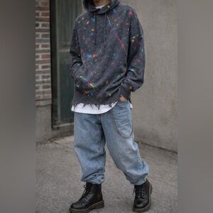 Fate Paint Splatter Hoodie Sweater Size Small